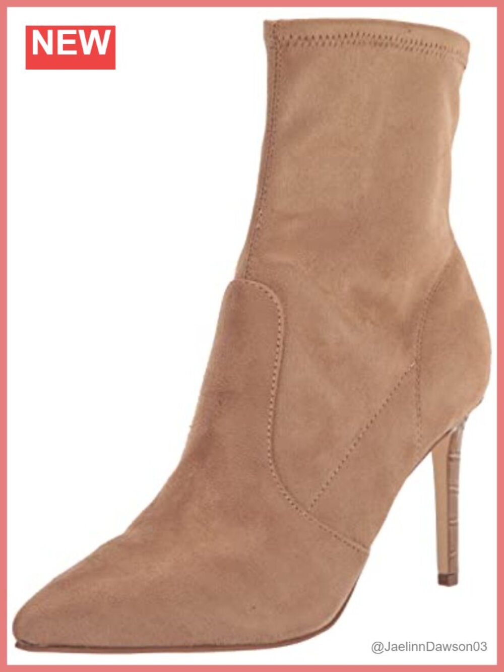 Women's Pointed Toe Stiletto Ankle Bootie Pull On Dress Boots